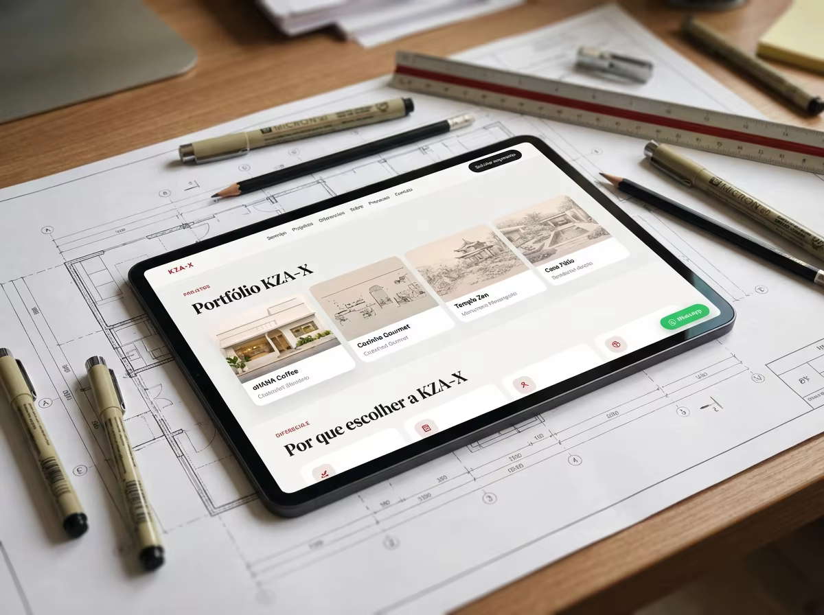 Projeto KZA-X com layout web